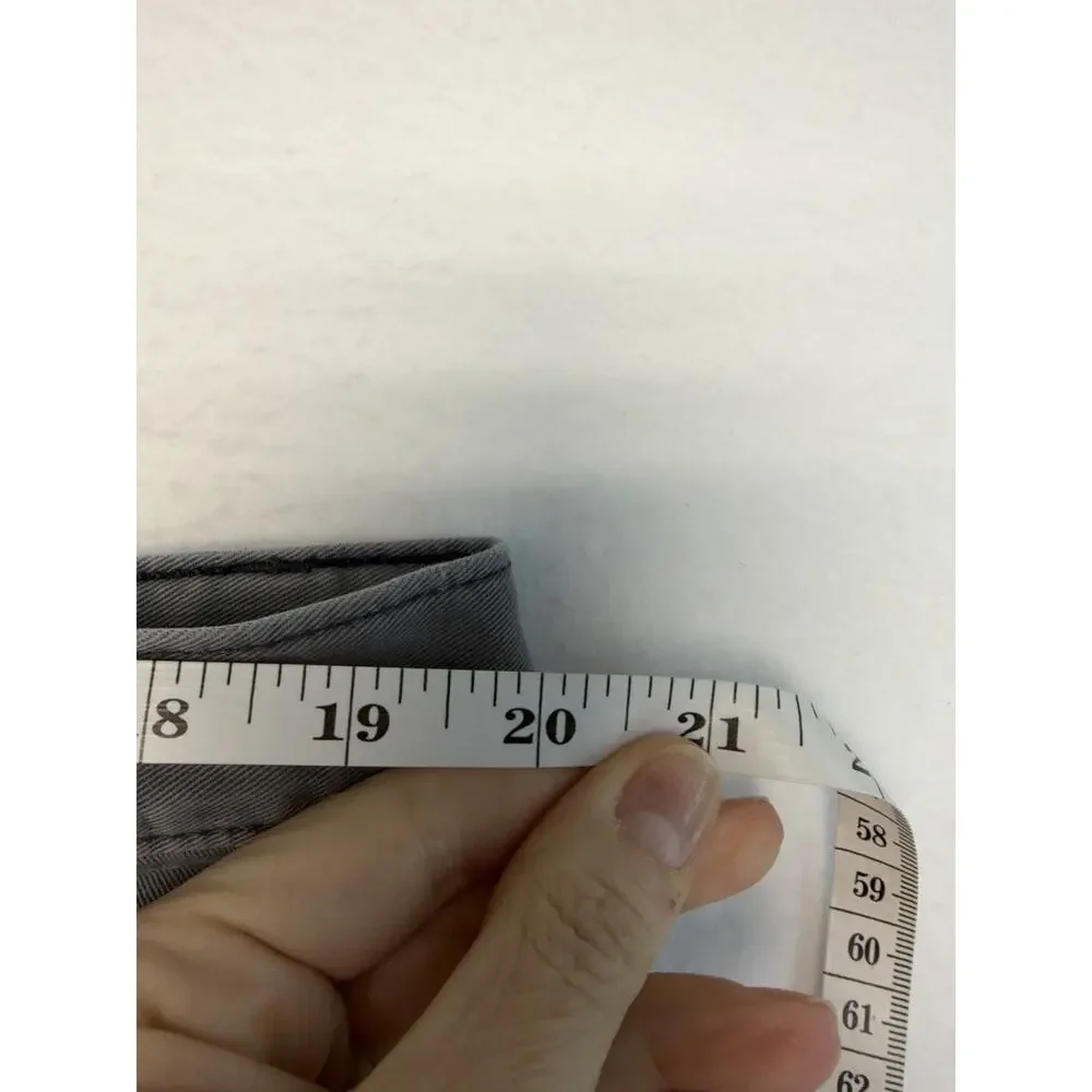 Cotten casuals gray Flat Front pants men 40X30 Office Workwear Streetwear Travel